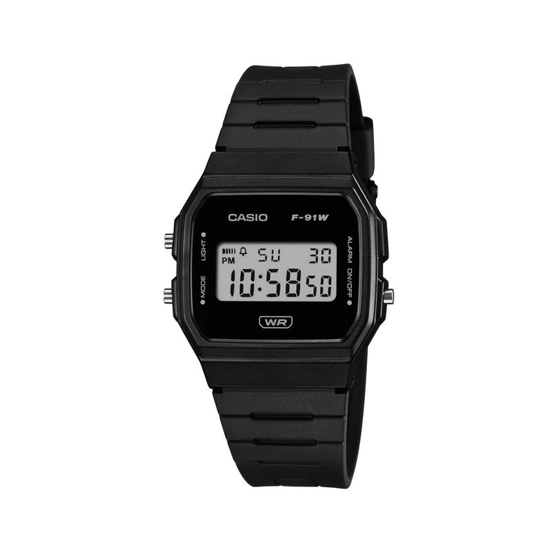 Casio F-91 - The Casio F-91 is a classic digital watch that offers simplicity and reliability. Ideal for designers and creators, it provides a timeless aesthetic, helping to keep you on schedule while adding a touch of nostalgia to your daily routine.